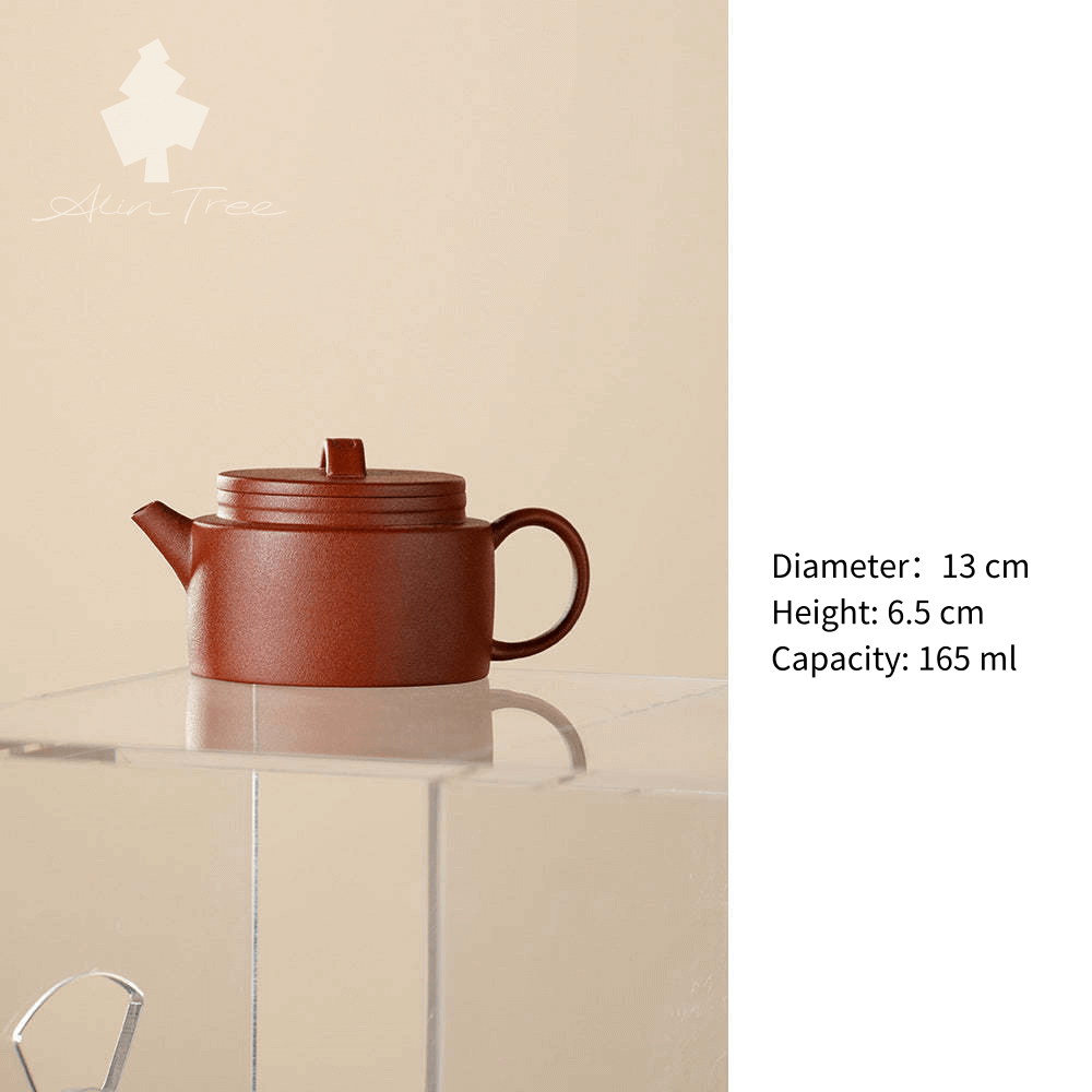 Zhuni (Cinnabar Clay) Yixing Zisha Teapot  (Semi-Handmade)