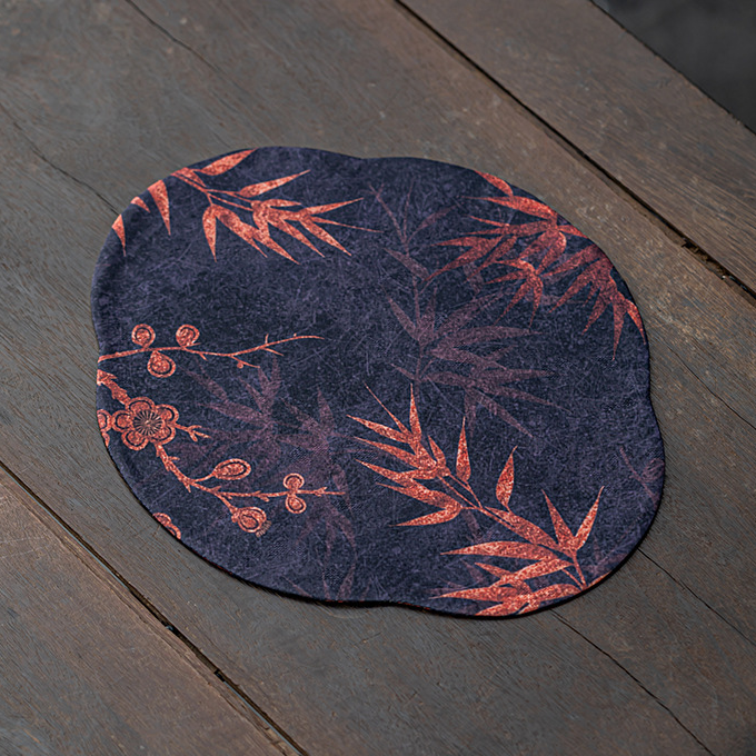 Chinese-Style Tea Mat Dry Tea Table Mat Teapot Coaster Fabric Zen-Inspired Mat