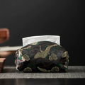Chinese-Style Tissue Box Cover Fabric Brocade Tissue Dustproof Premium Tissue Box Cover