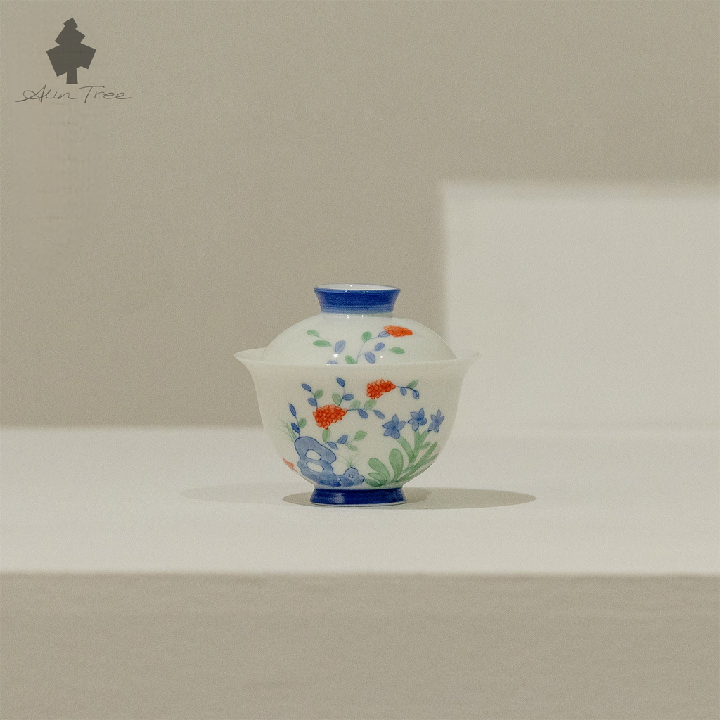 Hand-Painted Tianzhu Jade Clay Gaiwan (135ml)