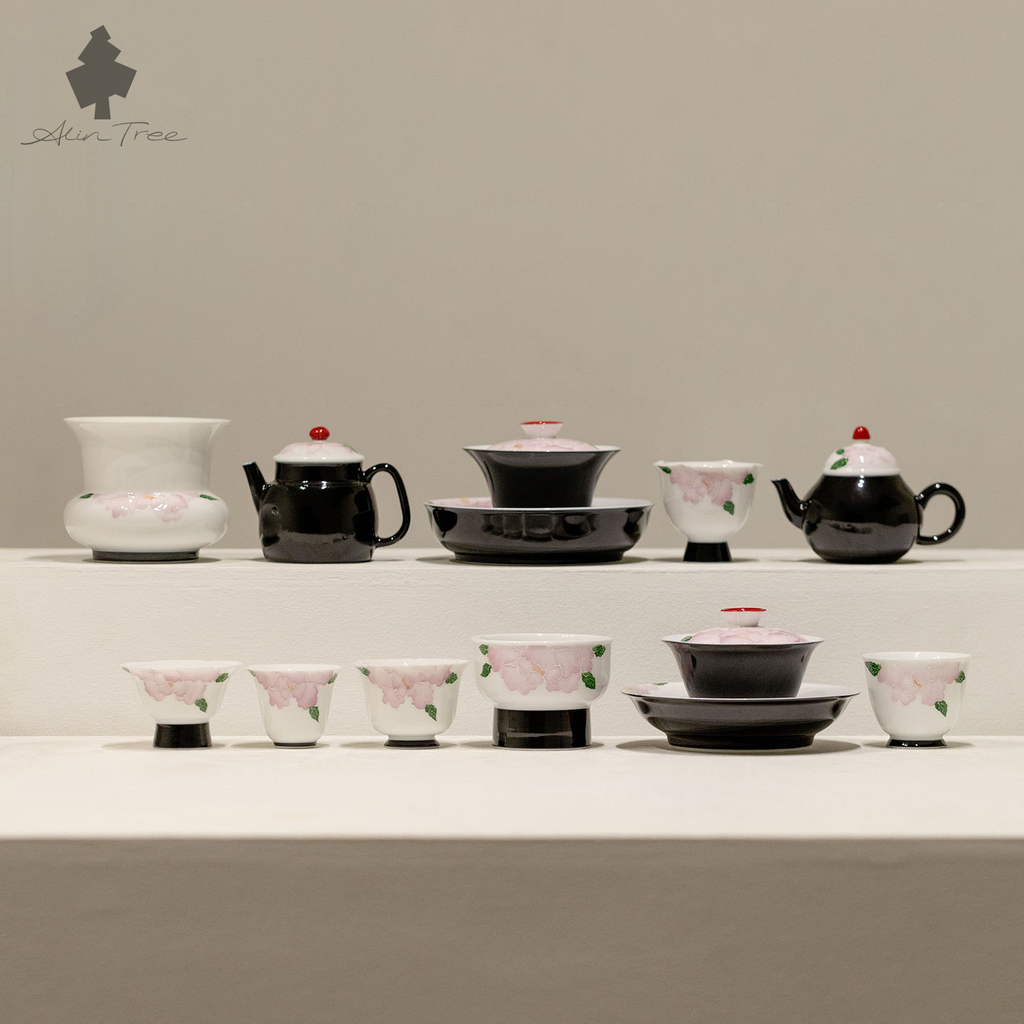 Hand-Painted Peony Tea Ware Collection (Select Item)