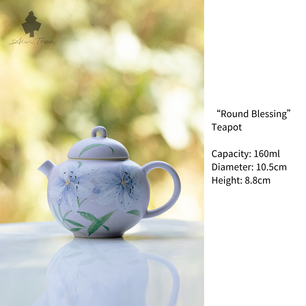 Purple Mist Lily Collection (Hand-Painted, Lavender Glaze)