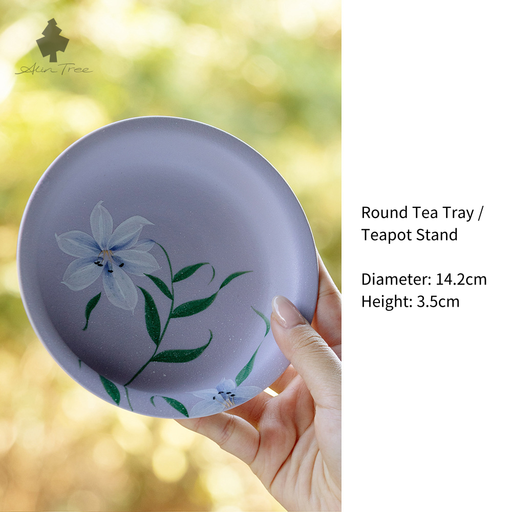 Purple Mist Lily Collection (Hand-Painted, Lavender Glaze)