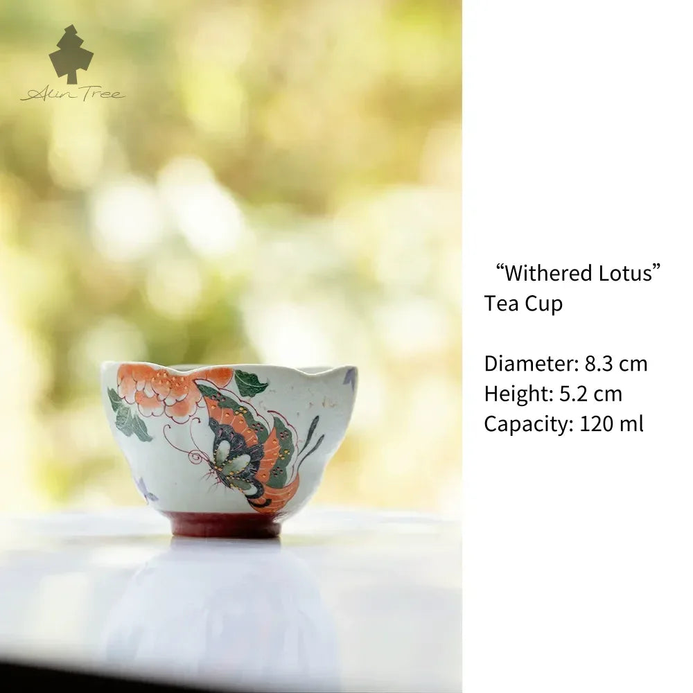 Hand-Painting“Sand Red” Butterflies-in-Bloom Collection - AlinTree