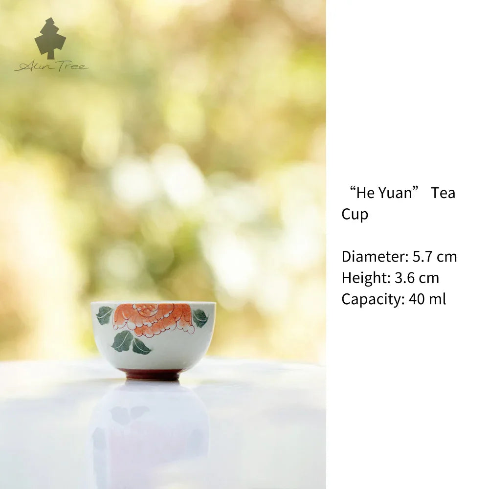 Hand-Painting“Sand Red” Butterflies-in-Bloom Collection - AlinTree