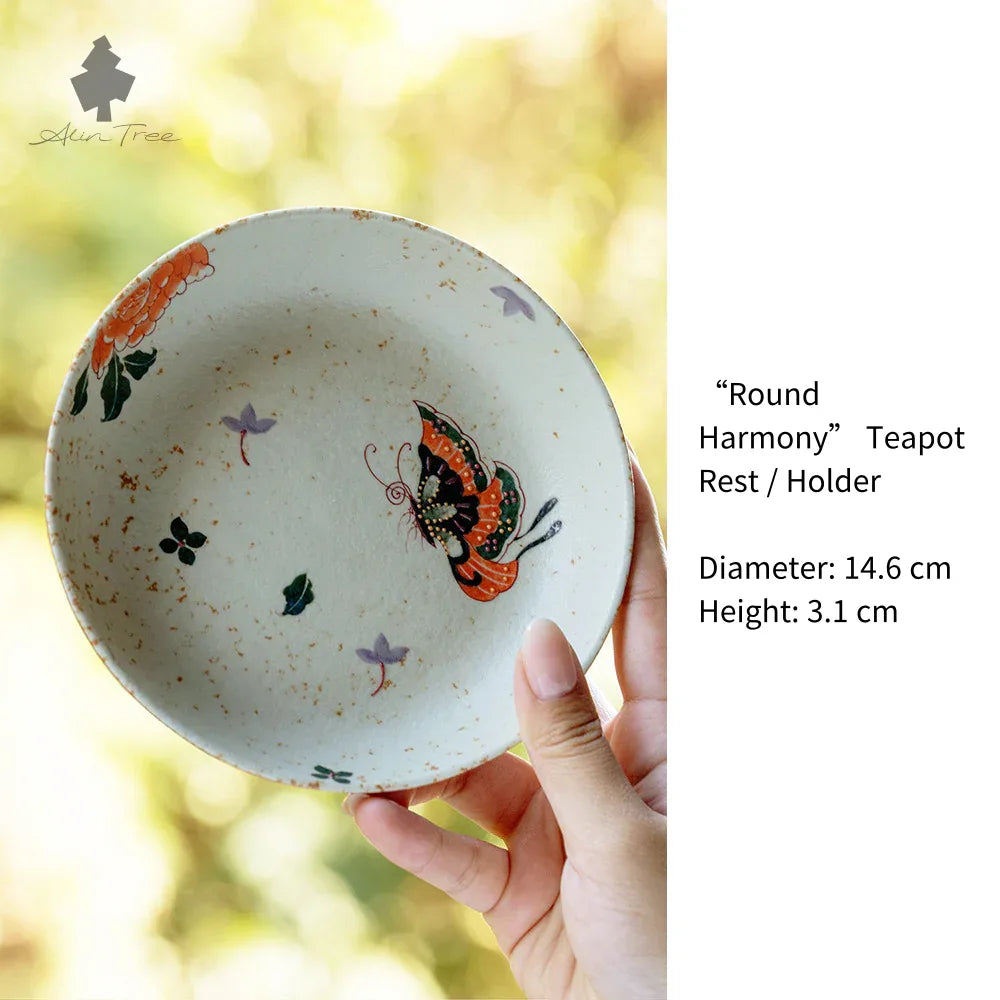 Hand-Painting“Sand Red” Butterflies-in-Bloom Collection - AlinTree