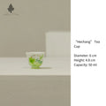 Hand-Painted Underglaze “Spring” White Porcelain “Hechang” Tea Cup - AlinTree