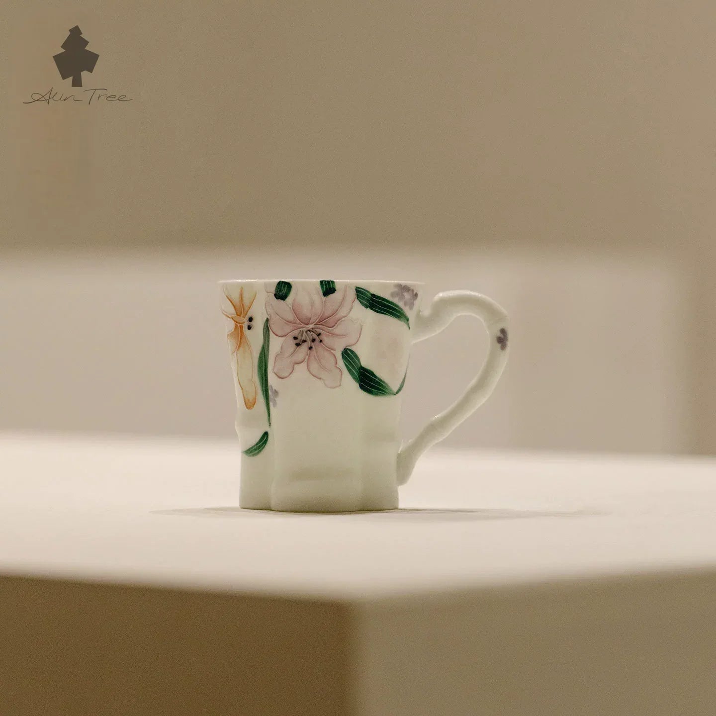 Hand-Painted Bamboo-Node Coffee Cup - AlinTree