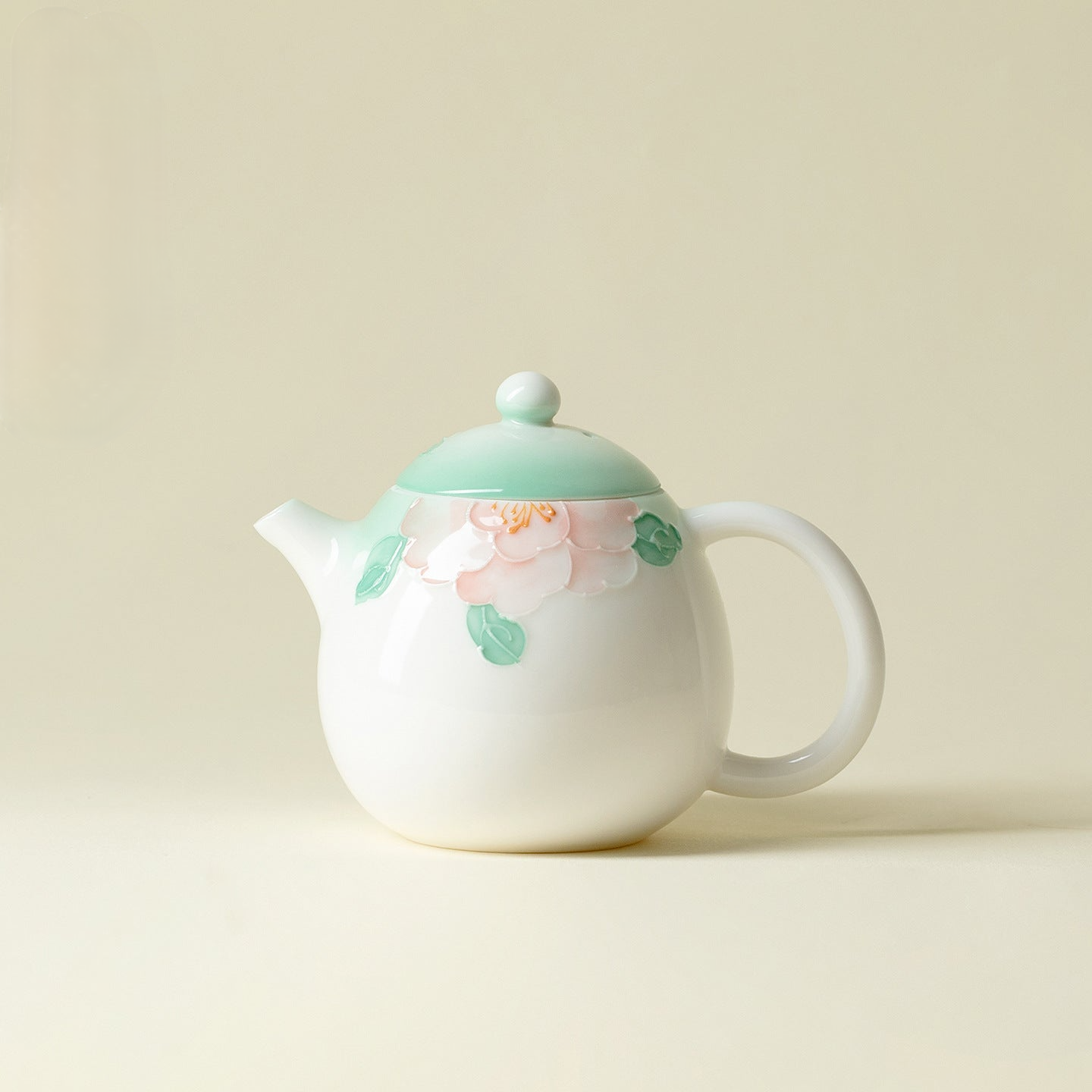 Gradient Branch Hand-Painted Longdan Teapot 130ml