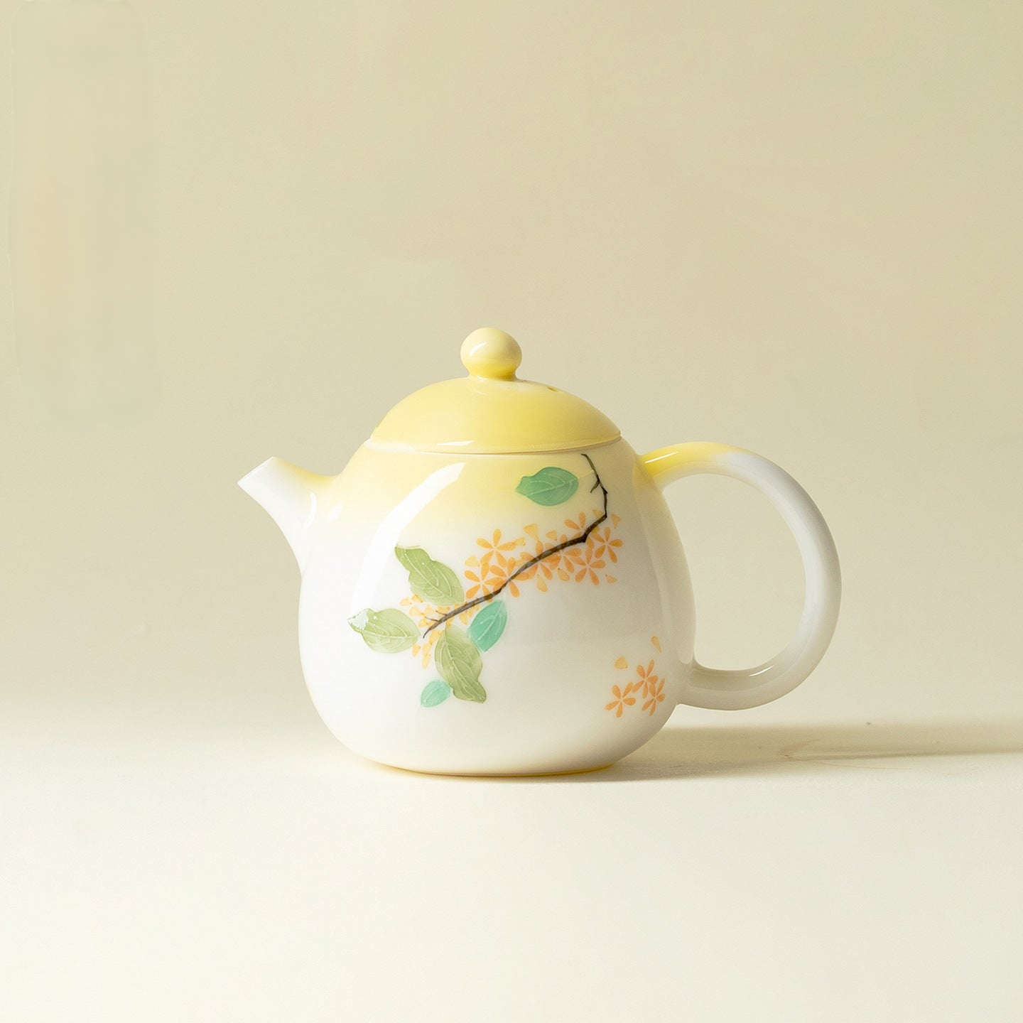 Gradient Laurel Hand-Painted Longdan Teapot 130ml