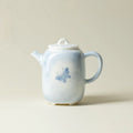 Hand-Painted Butterfly & Flower Square Porcelain Teapot (150ml) - AlinTree