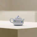 Light Blue Daisy Hand-Painted Xiaoyuan Teapot 100ml - AlinTree