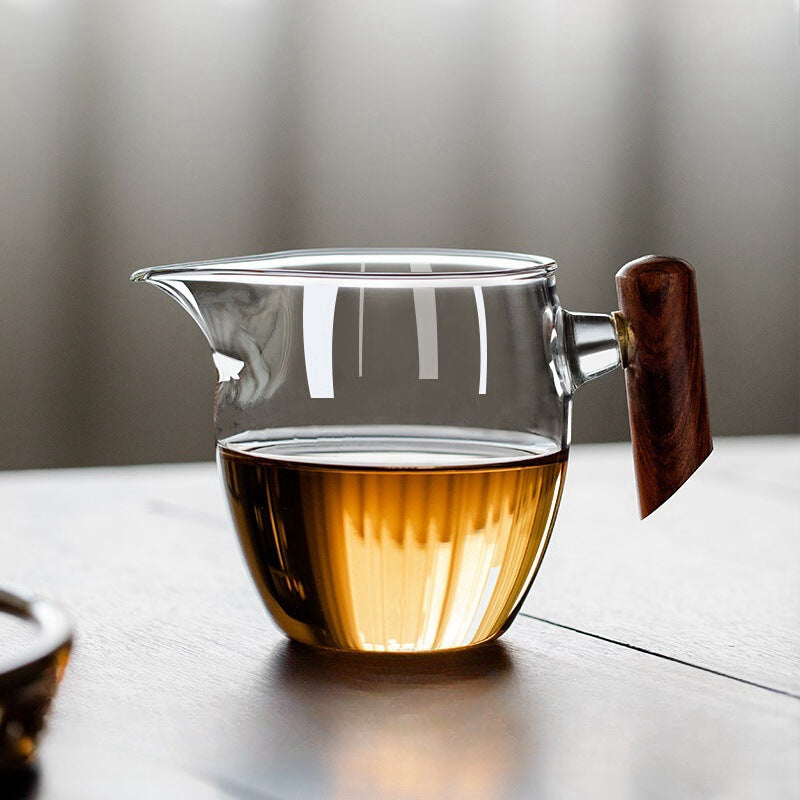 Wood-Handle Glass Fairness Cup