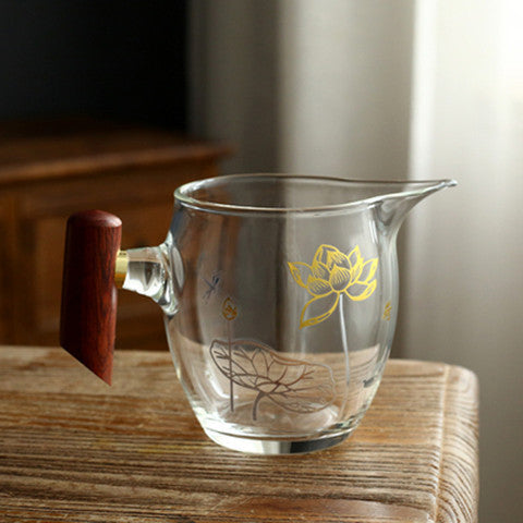 Wood-Handle Glass Fairness Cup