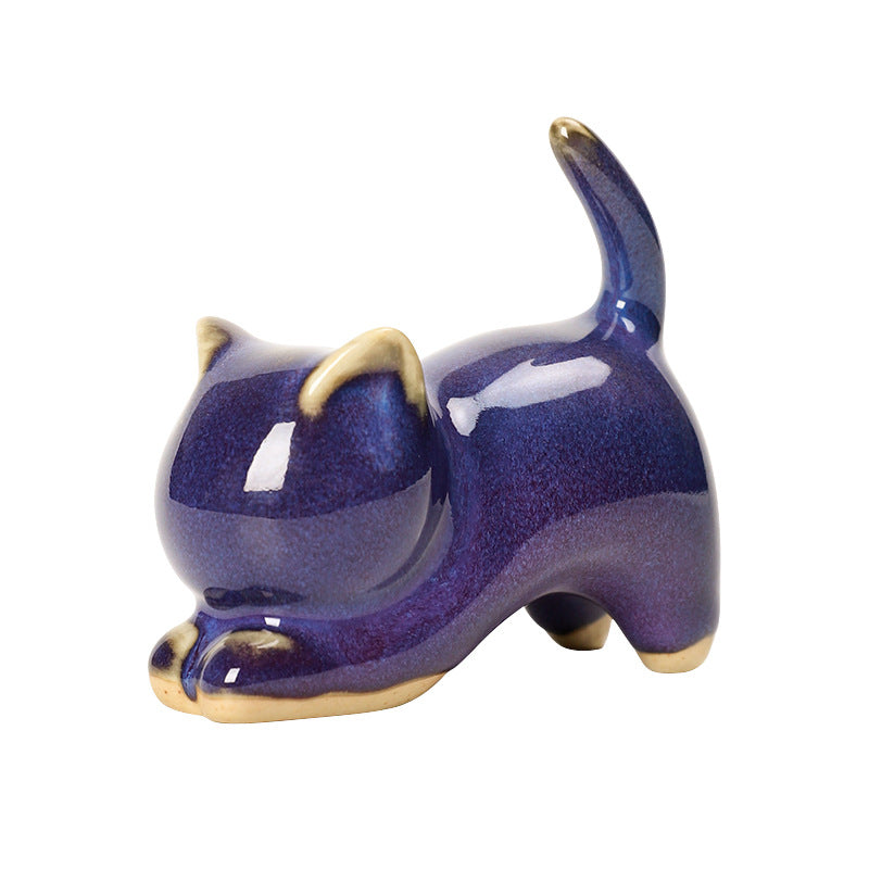 Cute Ceramic Kitten Tea Pet