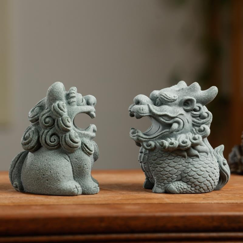 Qing Sand Lion & Qilin Tea Pet