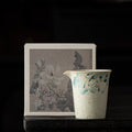 Blue-and-White Lotus Coarse Stoneware Fairness Cup,180ml