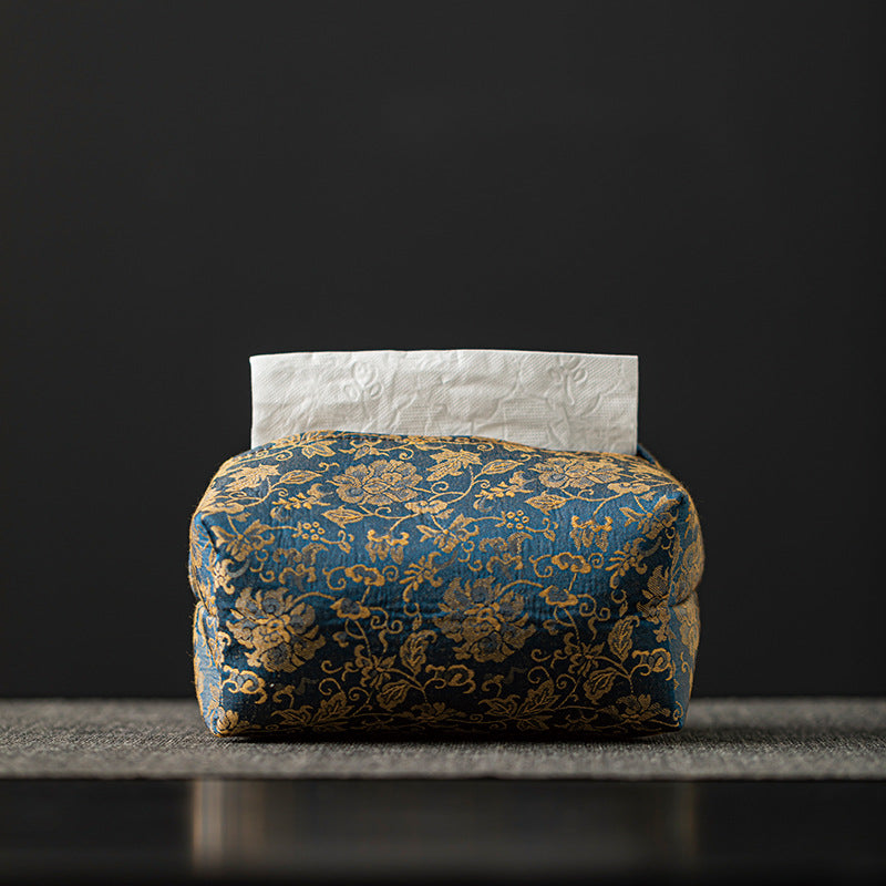 Tissue Box Cover Fabric Tissue Box Cover Vintage Tea Storage Bag Tissue Box Cover