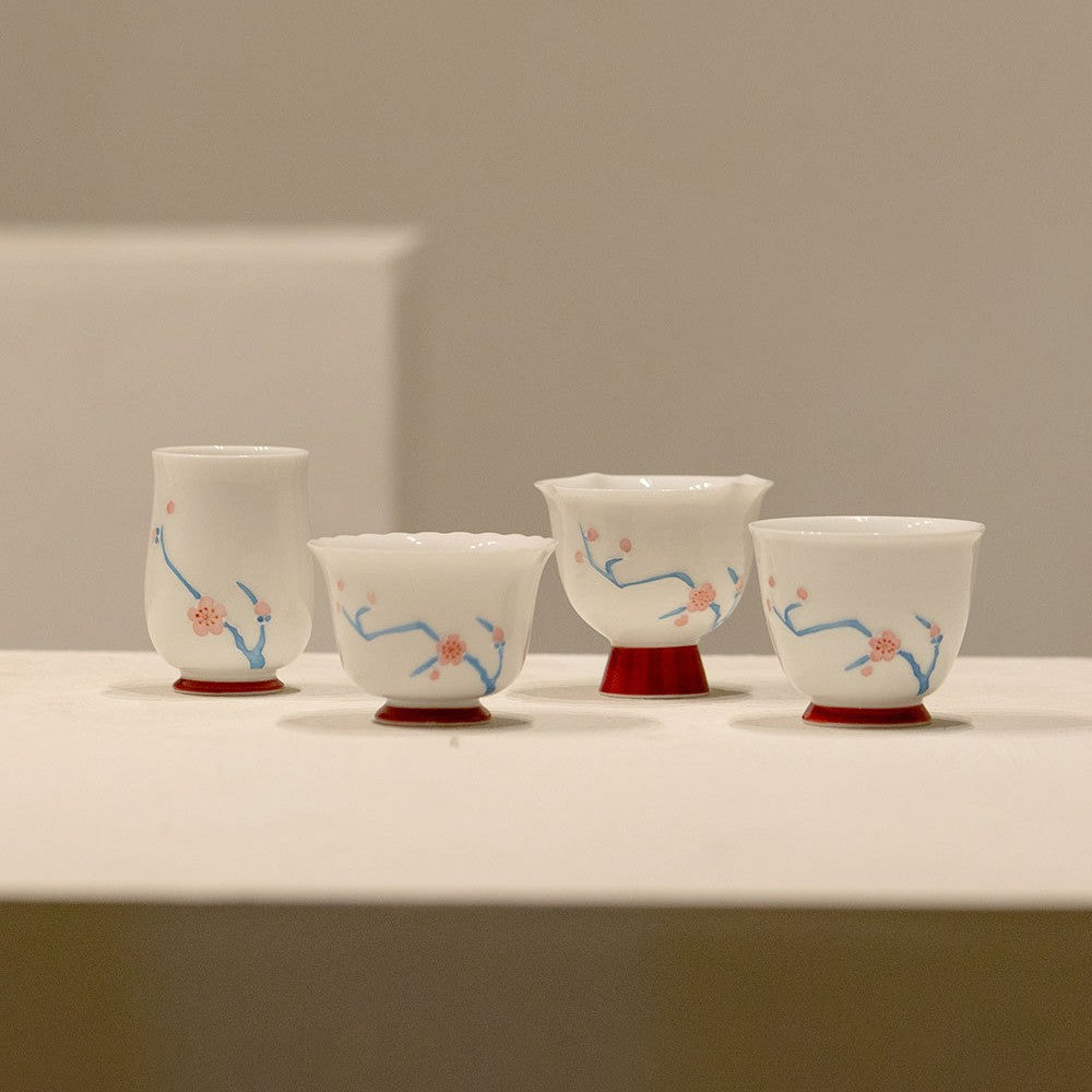 Hand-Painted Arita-Style Plum Blossom Collection
