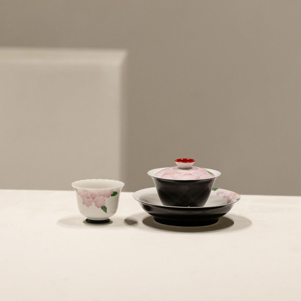 Hand-Painted Peony Tea Ware Collection (Select Item)