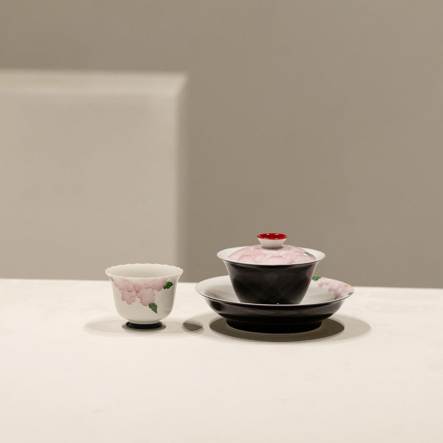 Hand-Painted Peony Tea Ware Collection (Select Item)