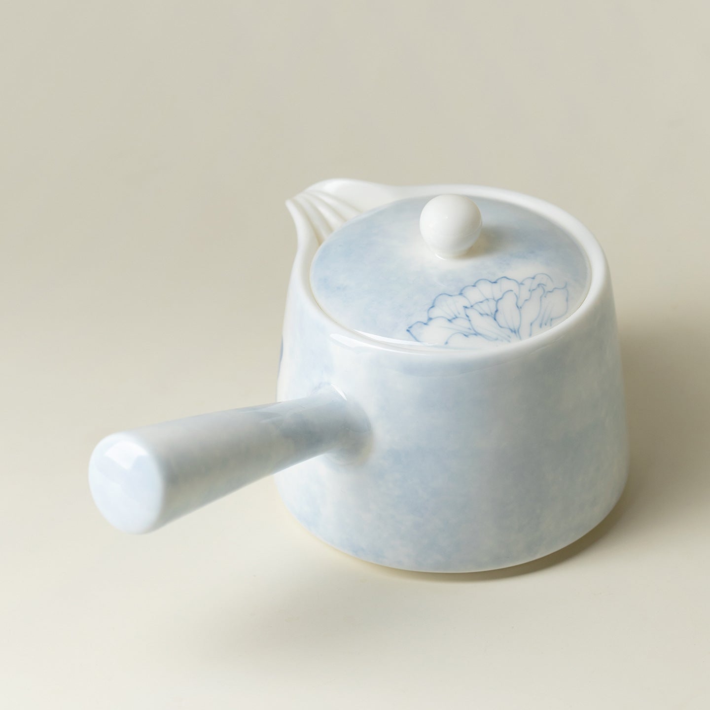 Hand-Painted Butterfly Side-Handle Ceramic Teapot (160ml)