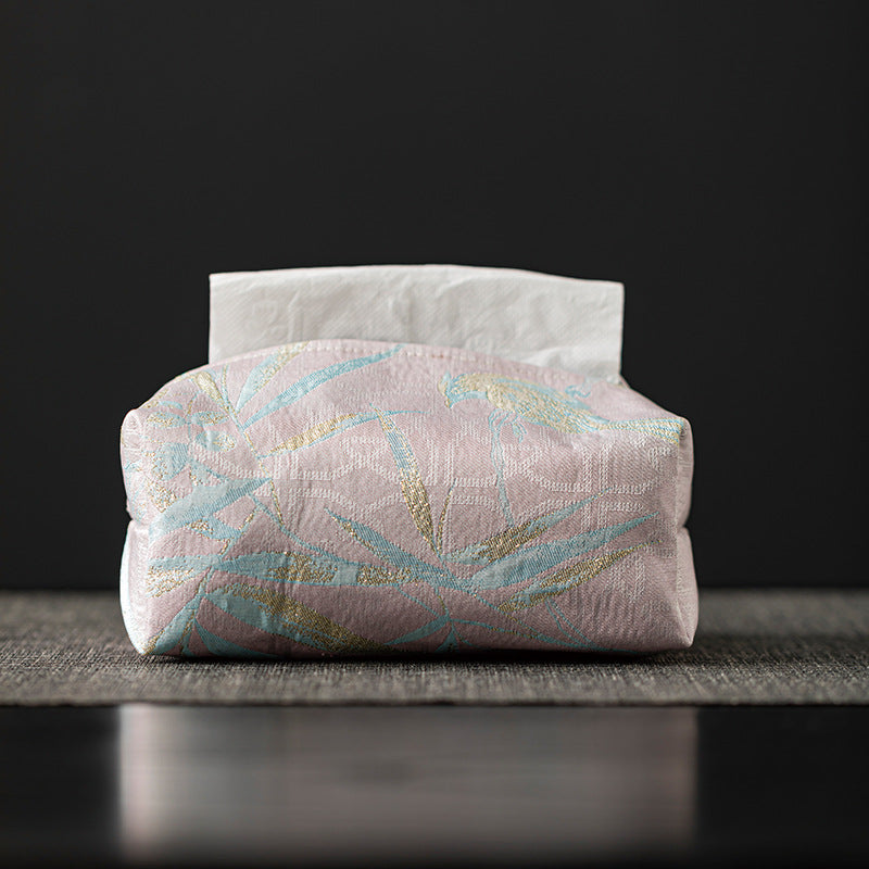 Tissue Box Cover Fabric Tissue Box Cover Vintage Tea Storage Bag Tissue Box Cover