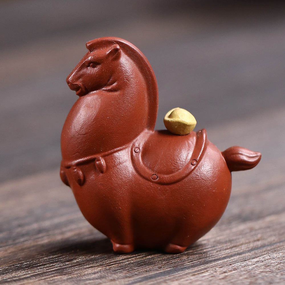 Yixing Clay Fortune Horse Tea Pet