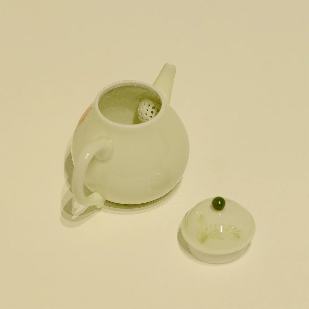 Red Koi Hand-Painted Pear-Shaped Teapot 120ml - AlinTree