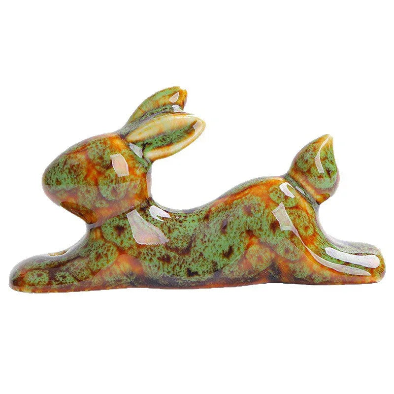Kiln-Glazed Rabbit Incense Burner - AlinTree