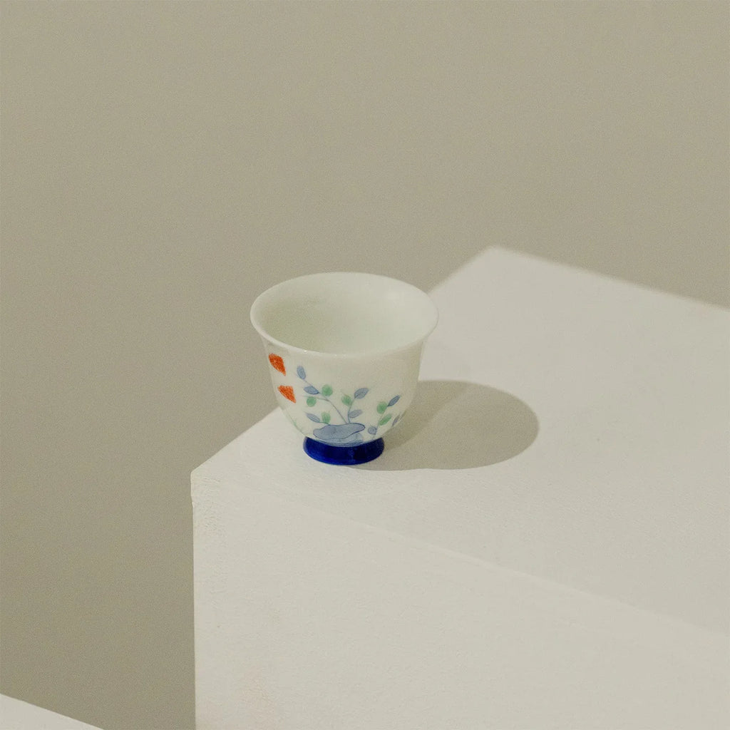 Hand-Painted Underglaze Tianzhu Jade Clay Master Cup (50ml) - AlinTree