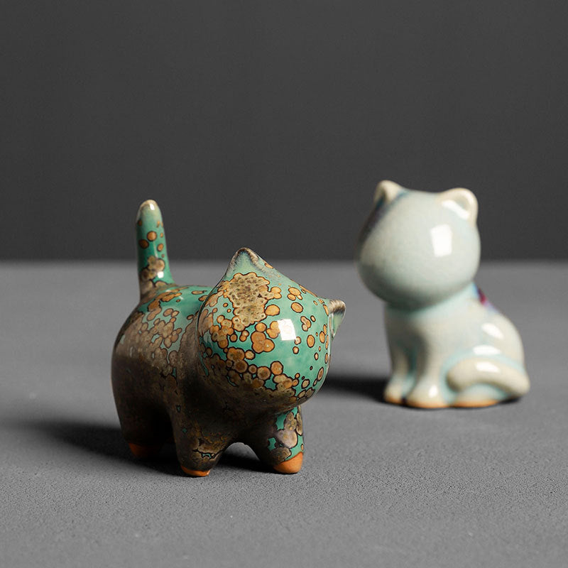 Cute Ceramic Kitten Tea Pet