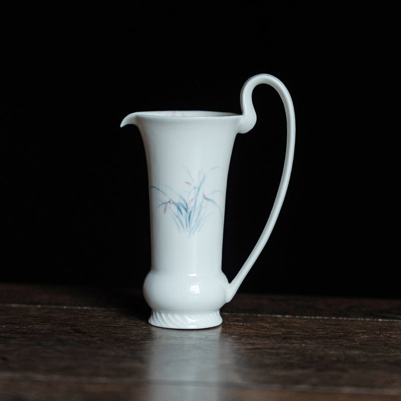 Hand-Painted Orchid Ceramic Fairness Cup,125ml