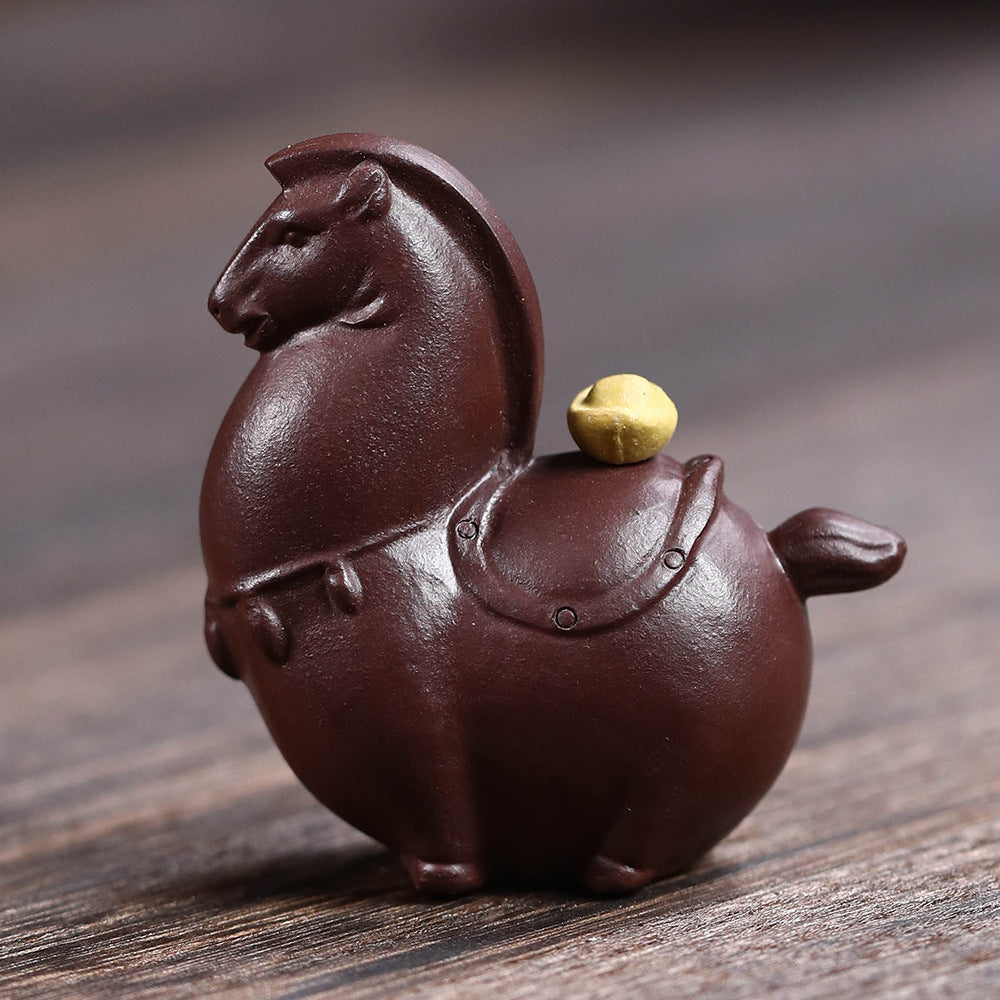 Yixing Clay Fortune Horse Tea Pet