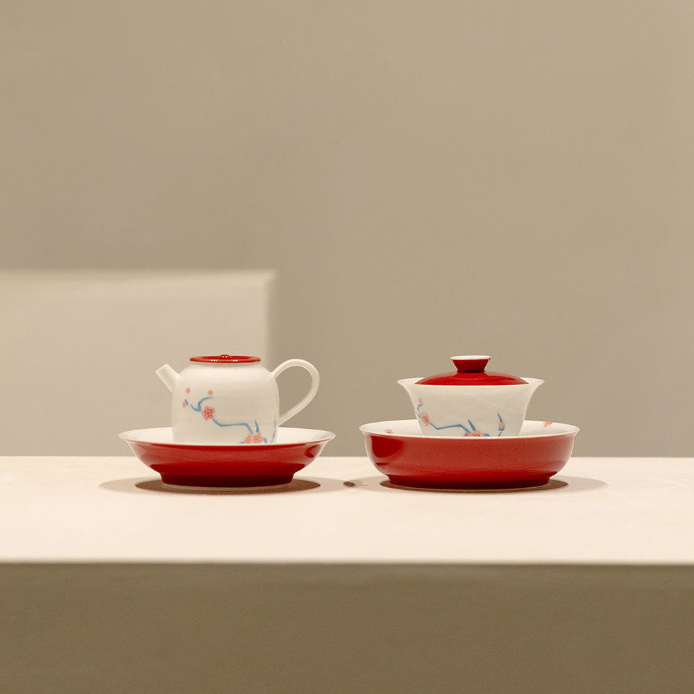 Hand-Painted Arita-Style Plum Blossom Collection