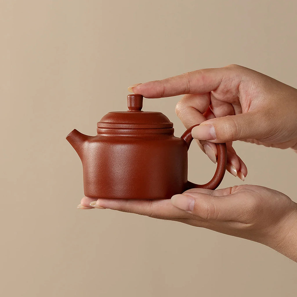 Zhuni (Cinnabar Clay) Yixing Zisha Teapot (Semi-Handmade) - AlinTree