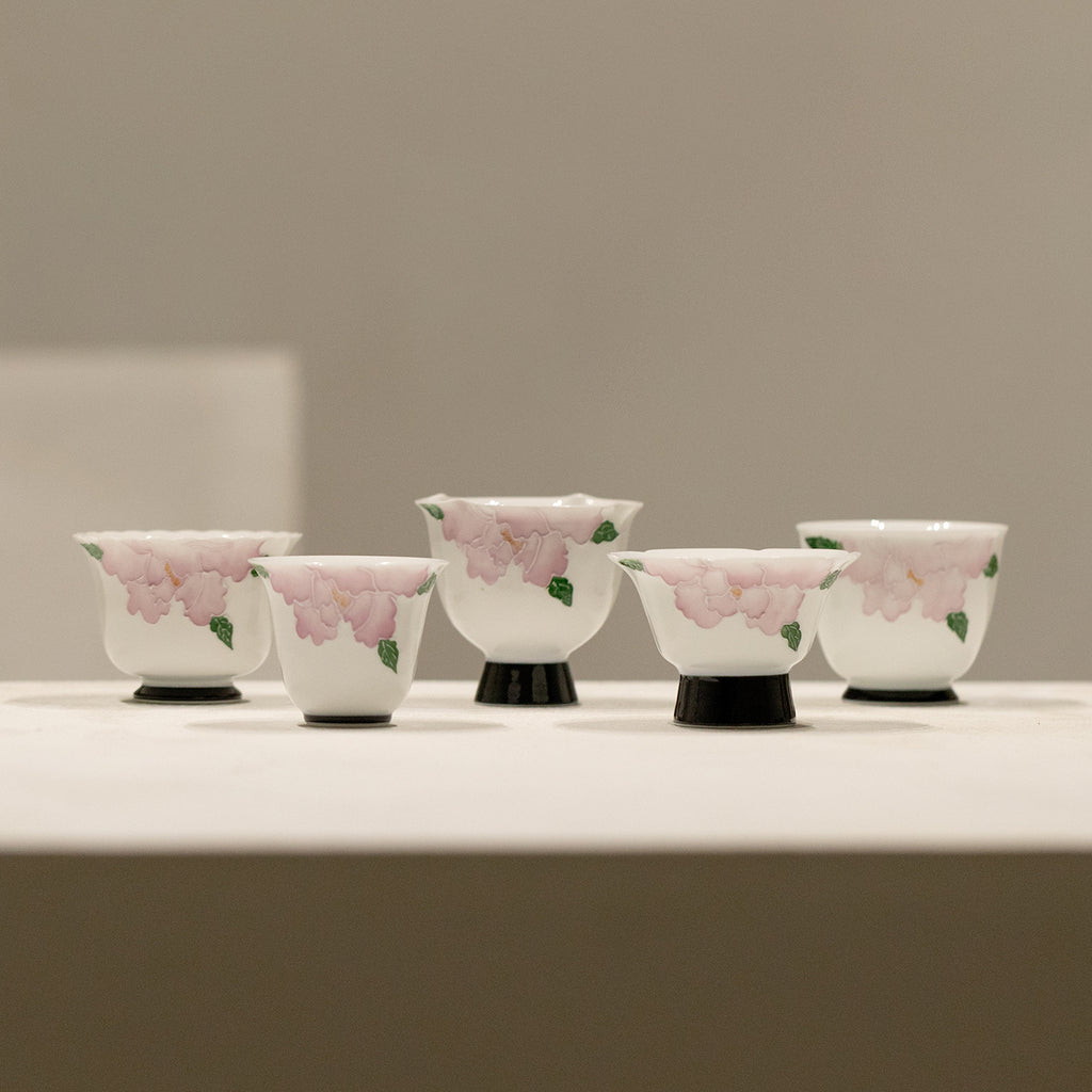 Hand-Painted Peony Tea Ware Collection (Select Item)