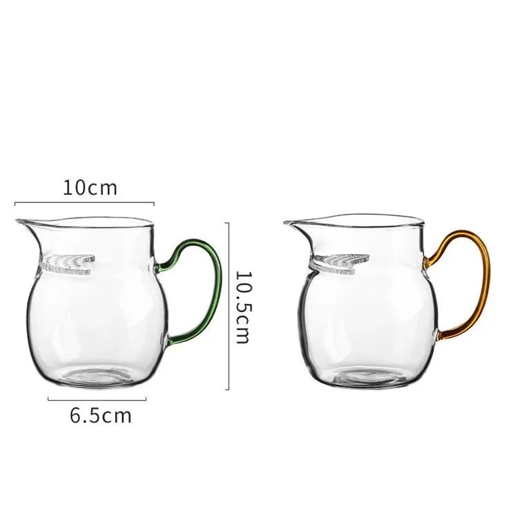 Large-Belly Clear Glass “Crescent Moon” Fairness Cup - AlinTree