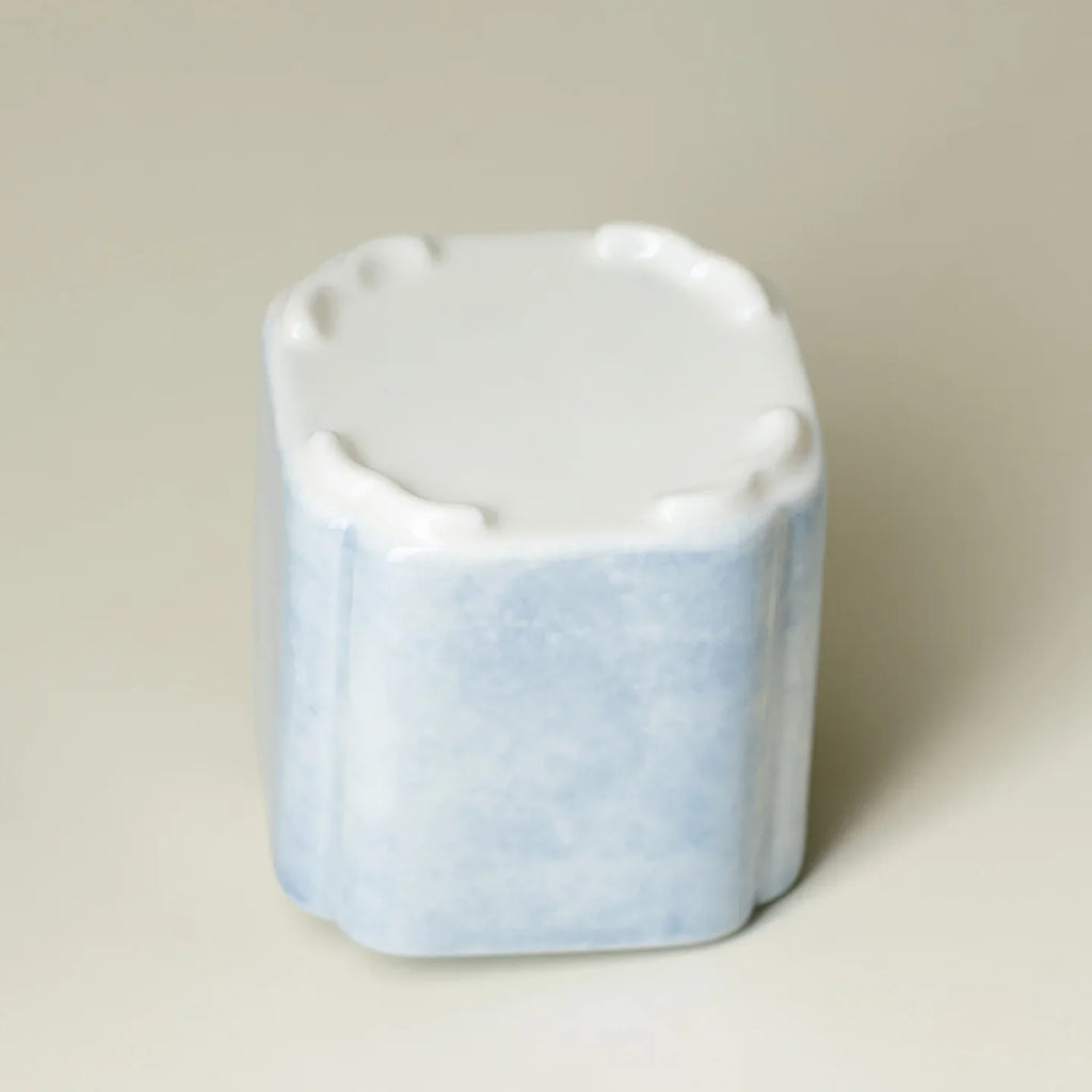 Hand-Painted Butterfly & Floral Square Ceramic Tea Canister (320ml) - AlinTree