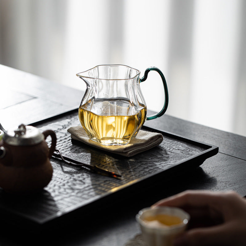 Petal-Shaped Glass Fairness Cup