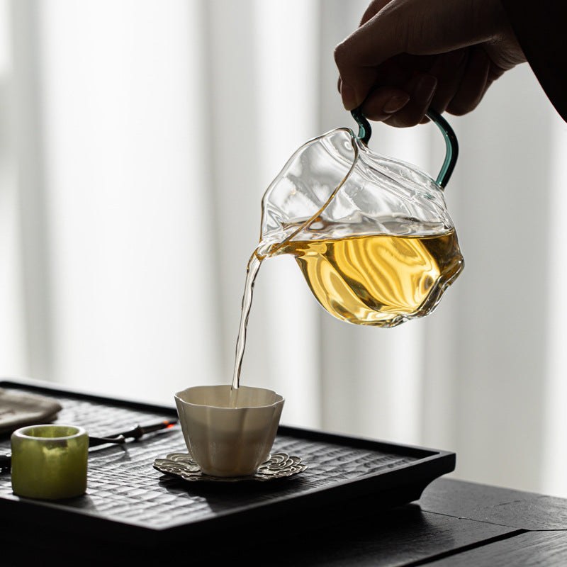 Petal-Shaped Glass Fairness Cup