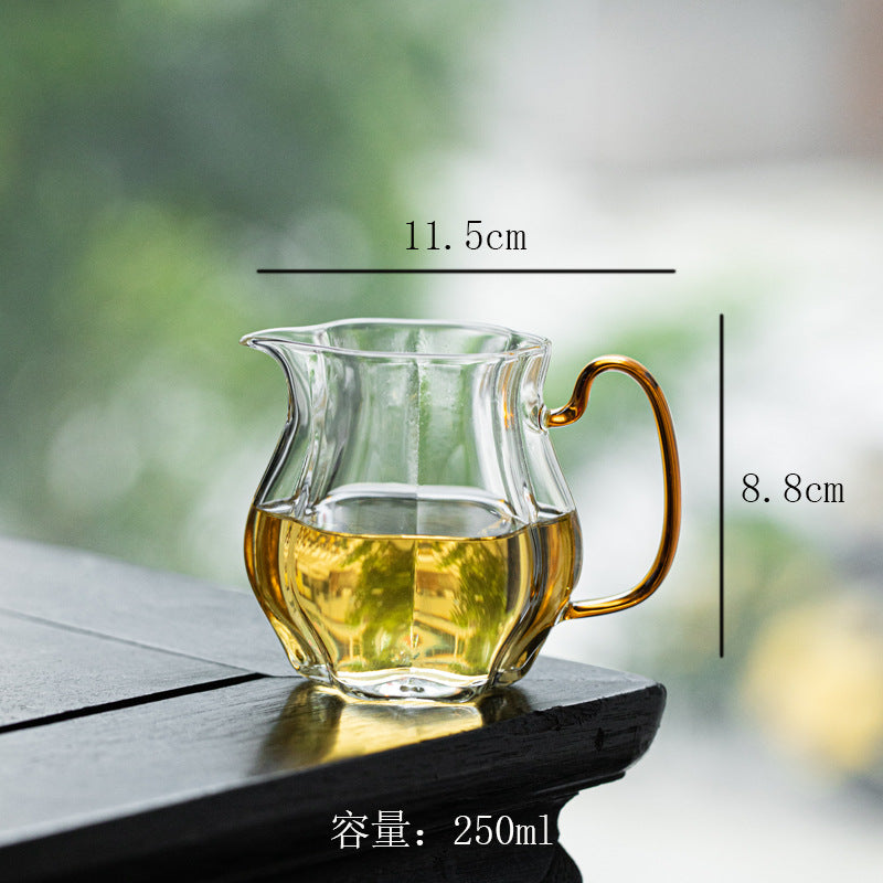 Petal-Shaped Glass Fairness Cup
