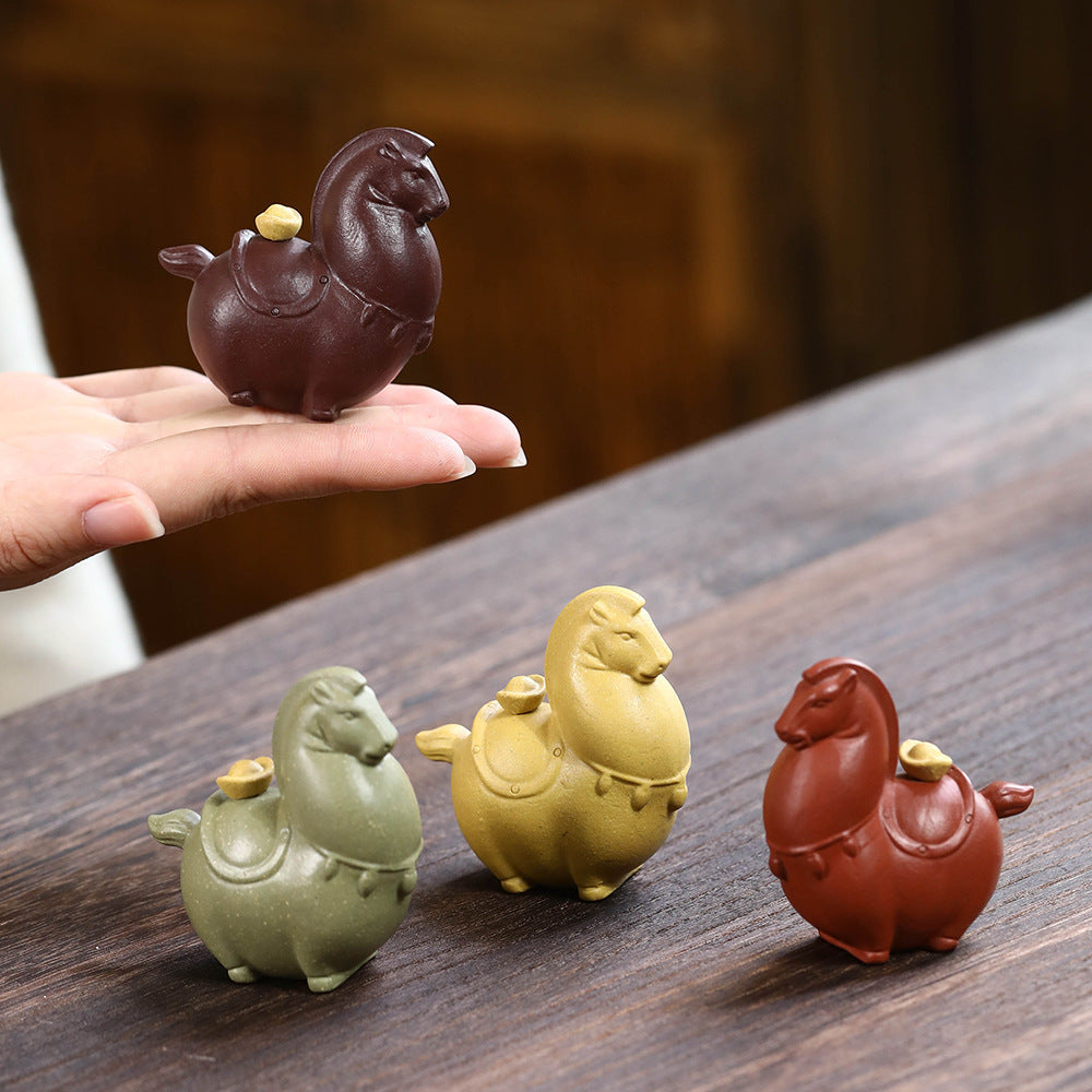 Yixing Clay Fortune Horse Tea Pet