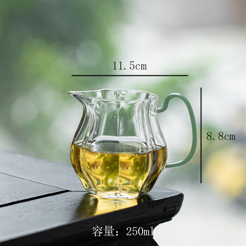 Petal-Shaped Glass Fairness Cup