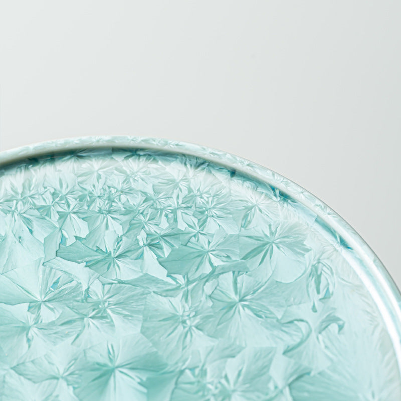 Japanese Arita Ware Tricolor Pine Needle Crystalline Kiln-Glazed Fluted Coffee Mug 320ml