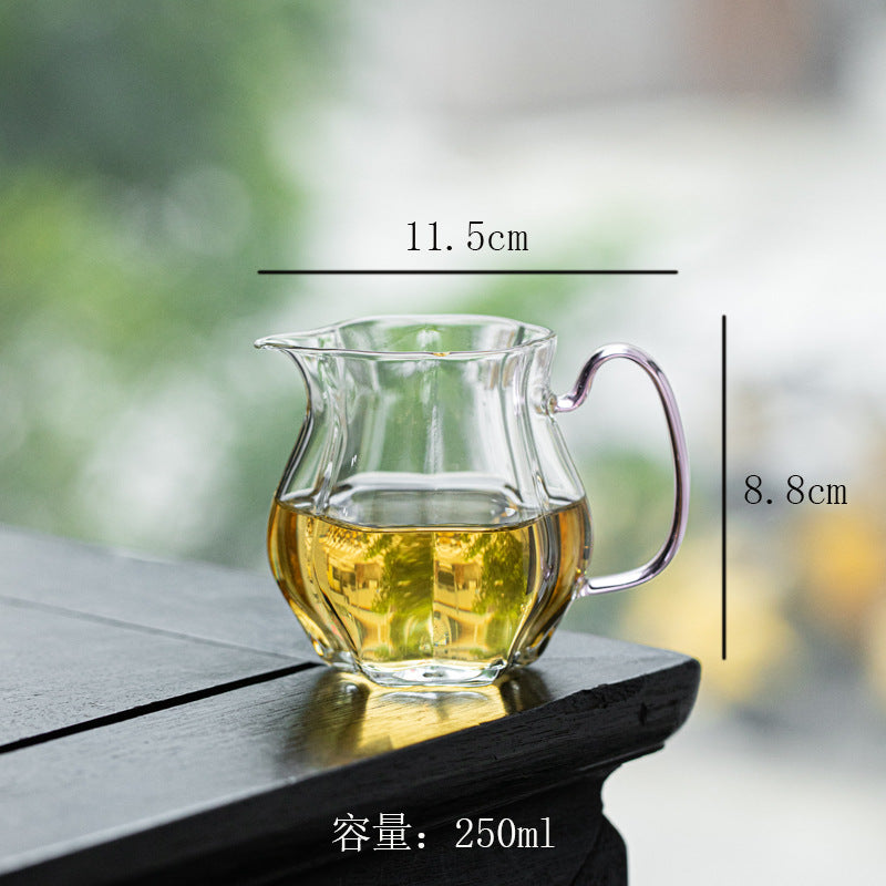 Petal-Shaped Glass Fairness Cup