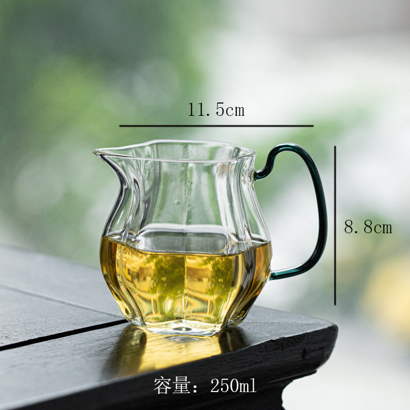 Petal-Shaped Glass Fairness Cup