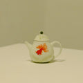 Red Koi Hand-Painted Pear-Shaped Teapot 120ml - AlinTree