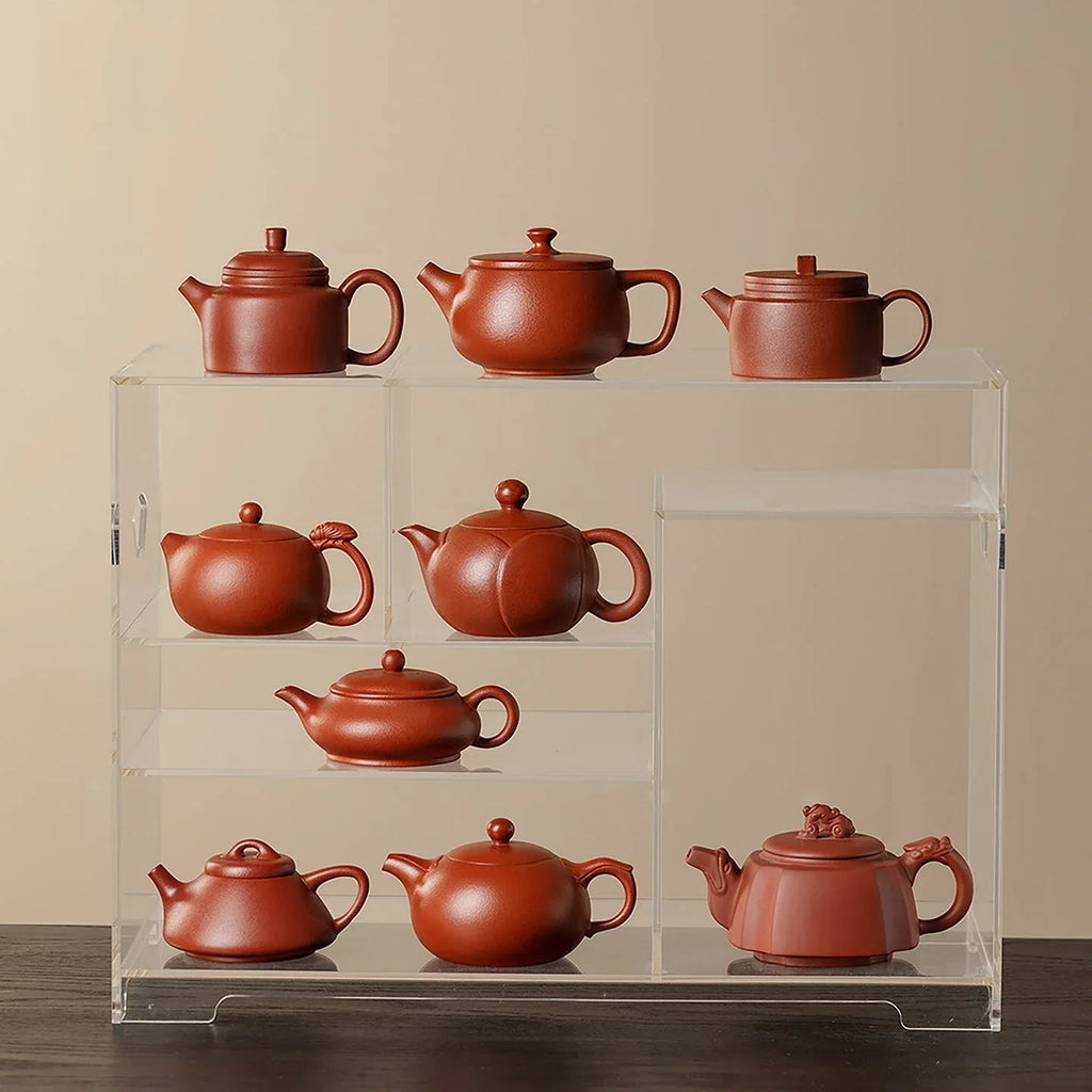 Zhuni (Cinnabar Clay) Yixing Zisha Teapot (Semi-Handmade) - AlinTree