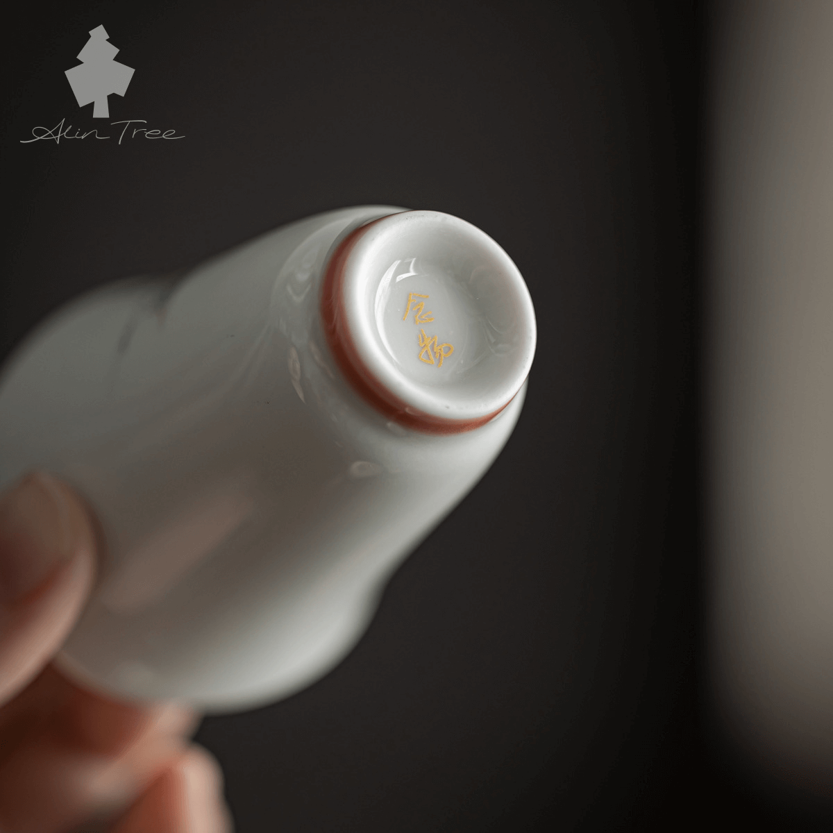 Hand-Painted Hydrangea Gongfu Tea Cup